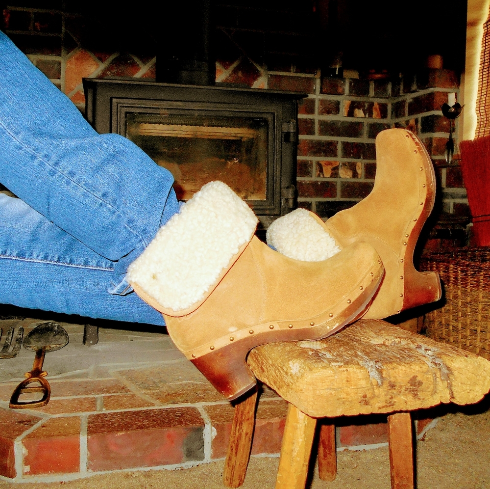 UGG Suede/Sheepskin Booties